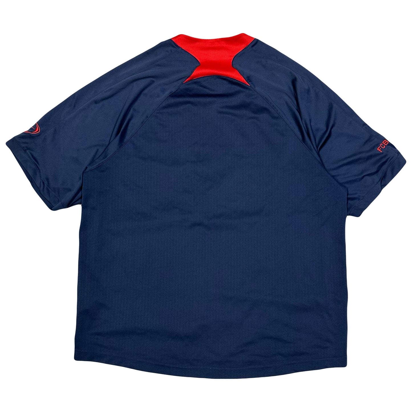 Nike Barcelona 2006/07 Training Shirt In Navy & Red ( L )
