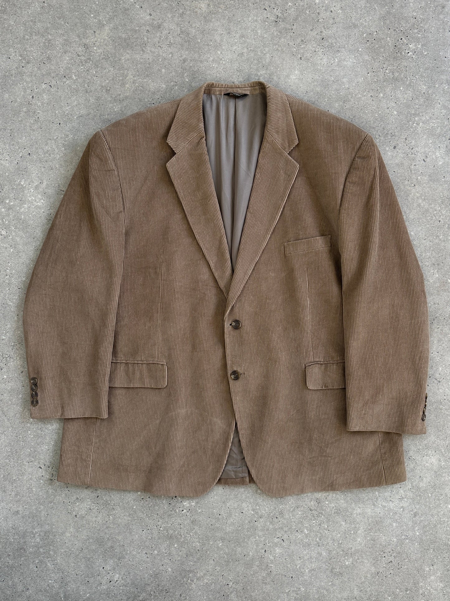 Ralph Lauren Lauren 2000s Corduroy Single Breasted Blazer - 52R/3XL