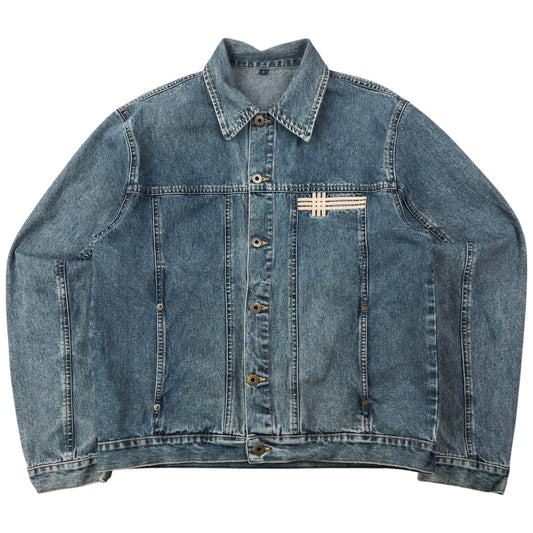 Vintage 2000s Burberry Button Up Denim Jacket Size S | Small, Multicoloured