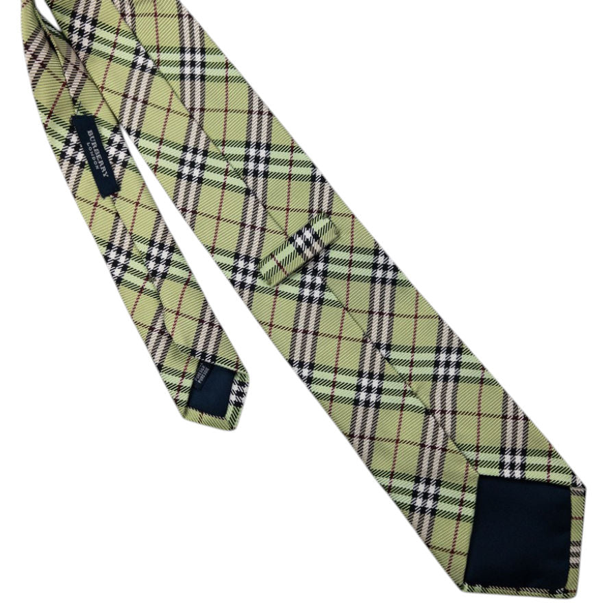 Vintage Burberry Nova Check Silk Tie