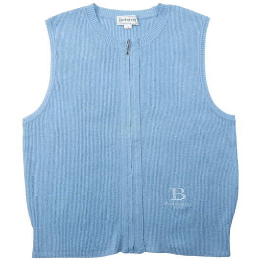 Vintage 90s Burberry Golf Lightweight Zip Top Womens Size L