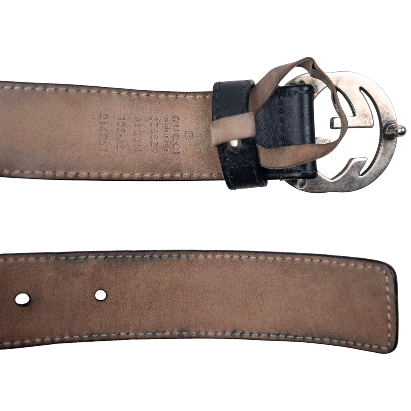 Vintage Gucci Leather Belt Size W40