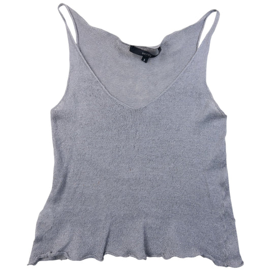 Vintage 90s Gucci By Tom Ford Linen Knit Vest Top Womens Size S | Small, Grey
