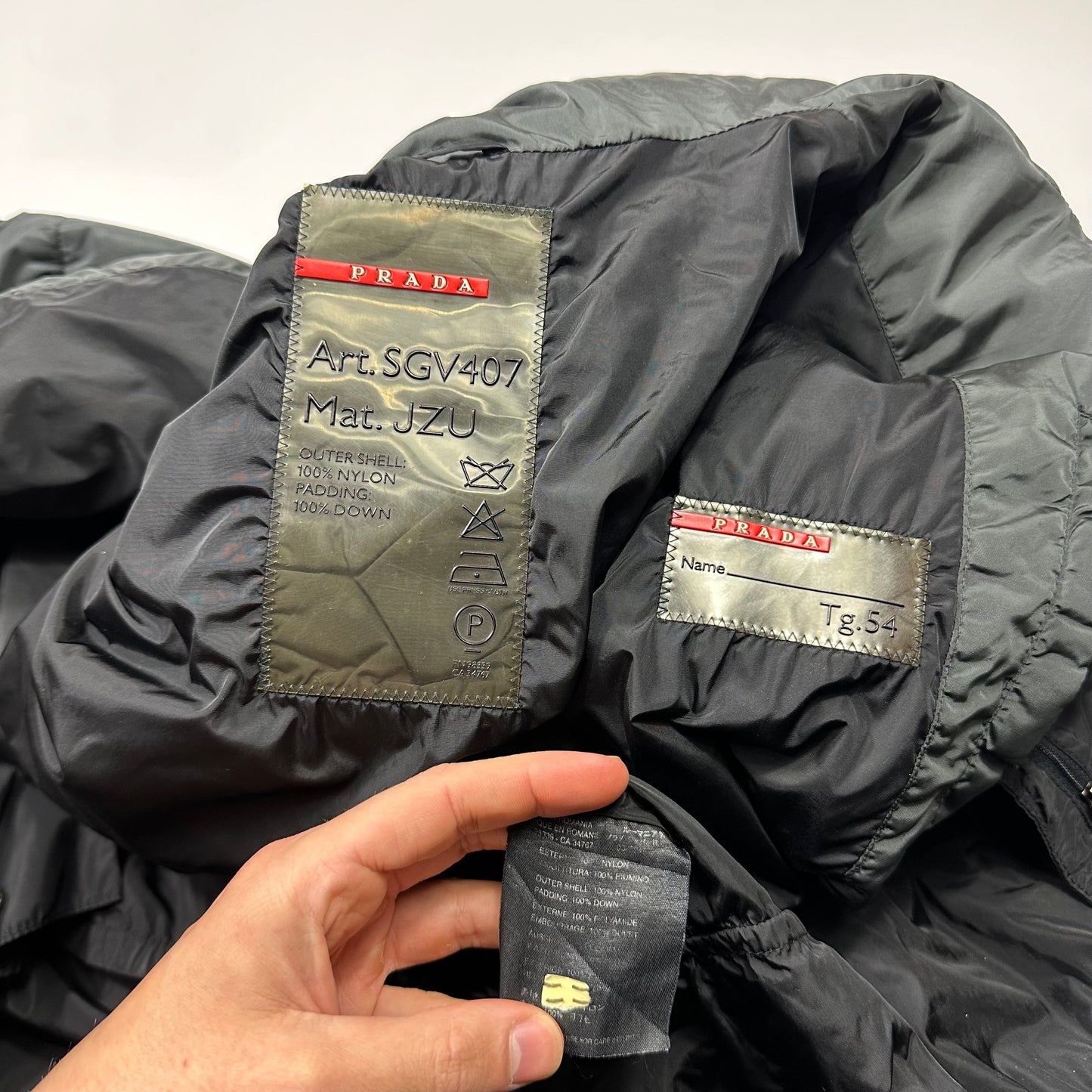 Prada Sport 00’s Nylon Down Technical Toggle Puffer - IT54 (XL/XXL)