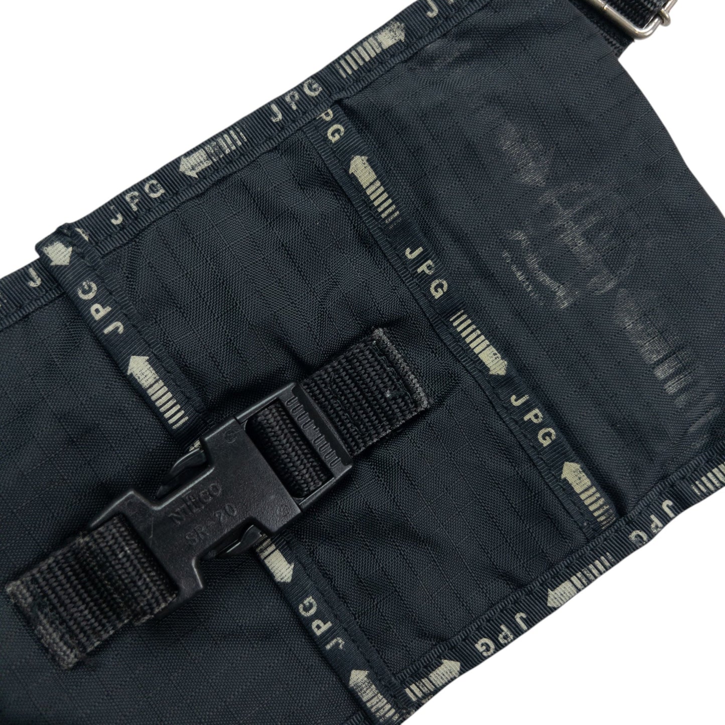 Vintage 2000s Jean Paul Gaultier Fold Wallet Crossbody Pouch | O/S, Black