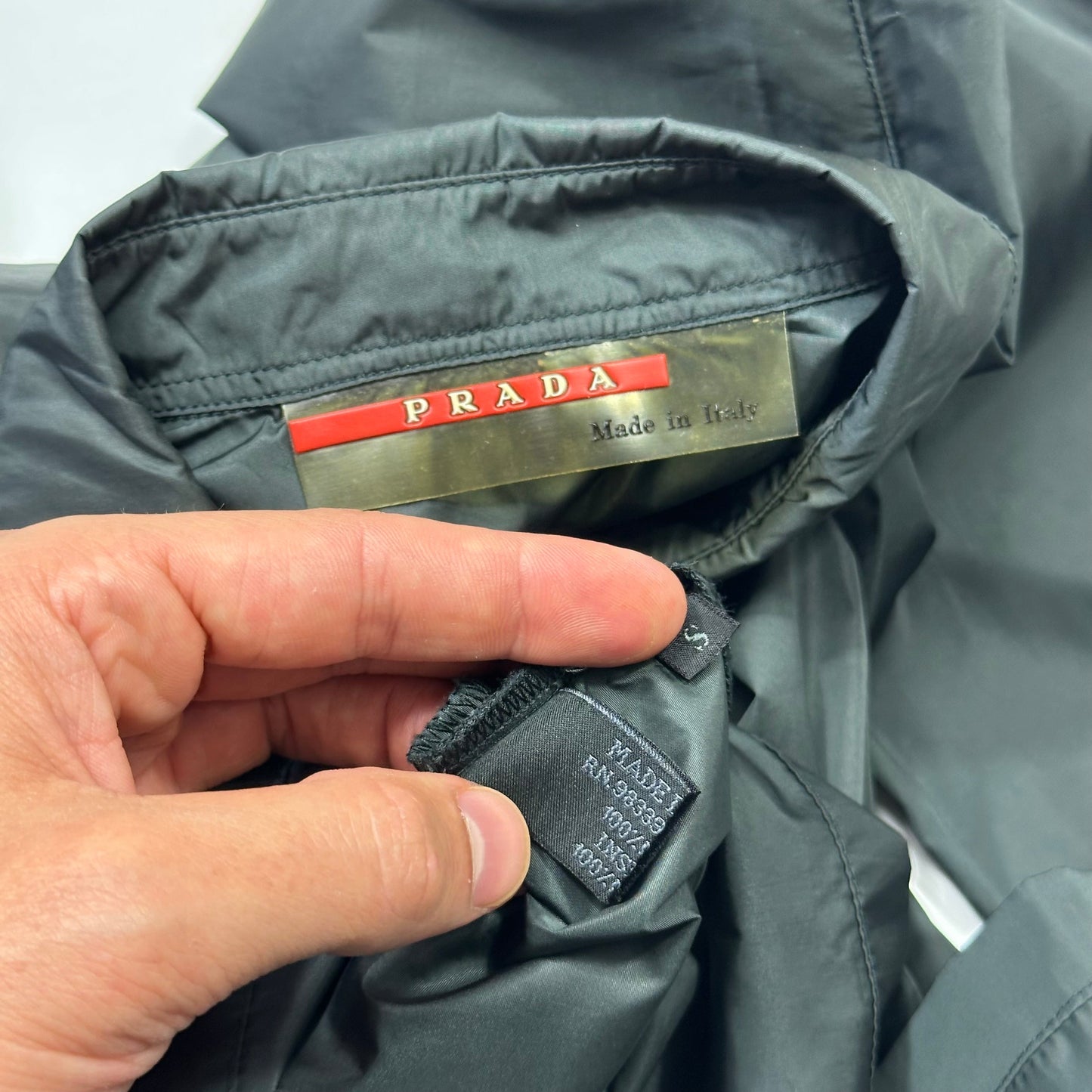 Prada Sport 1999 Nylon Panelled Zip-up Shirt - S/M | Default Title, Multicoloured