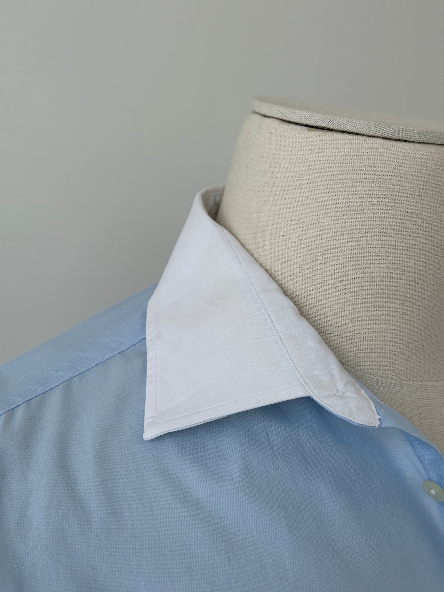 Christian Dior 1990s Contrast Collar Cotton Shirt - XS