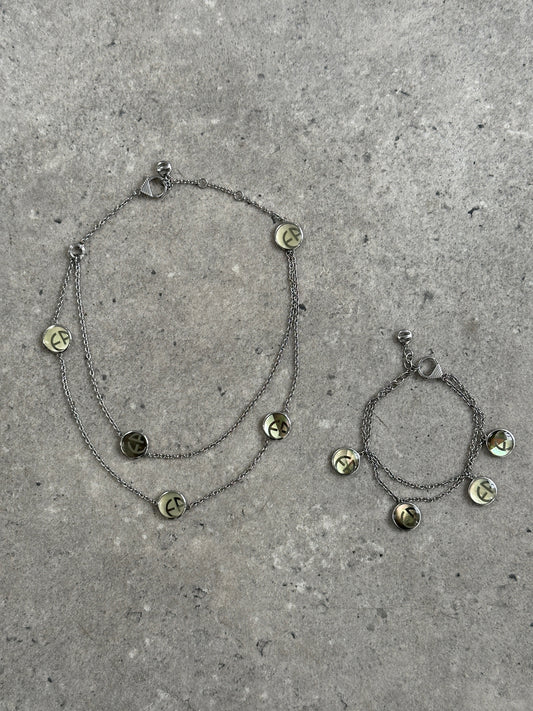 Emporio Armani 2000s Bracelet & Necklace Set