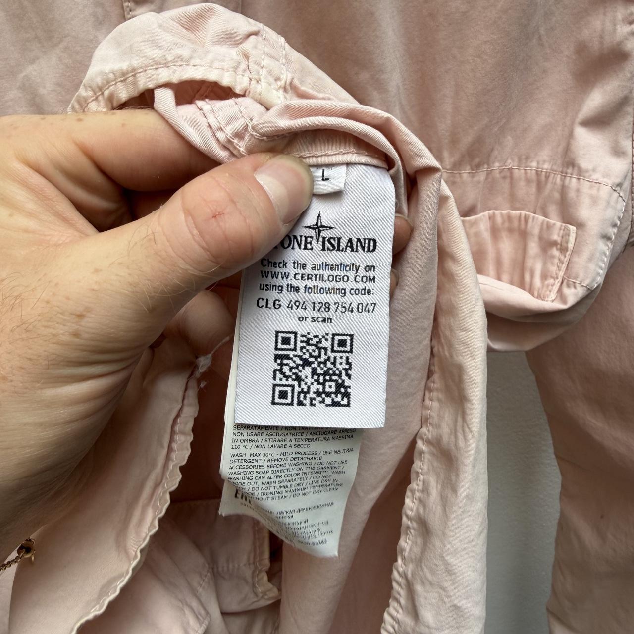 Stone Island Overshirt (L) | Large, Pink