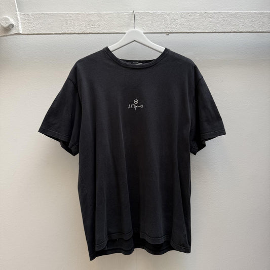 Stone Island Denims Vintage 2000s Logo T-Shirt – Washed Black (L) | Large, Black