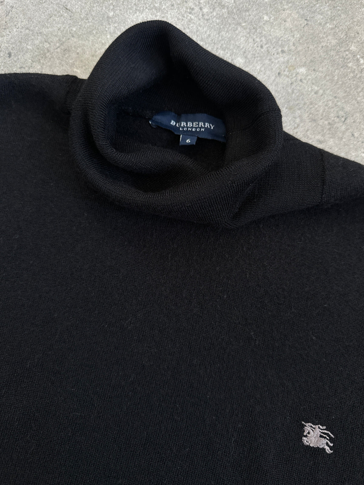 Burberry London 2000s Pure Merino Wool Roll Neck Jumper - M