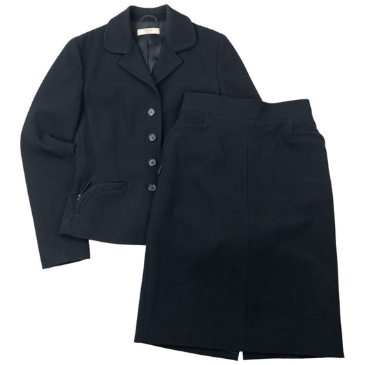 Vintage 2000s Prada Jacket & Skirt Wool Suit Set Womens Size S | Small, Black