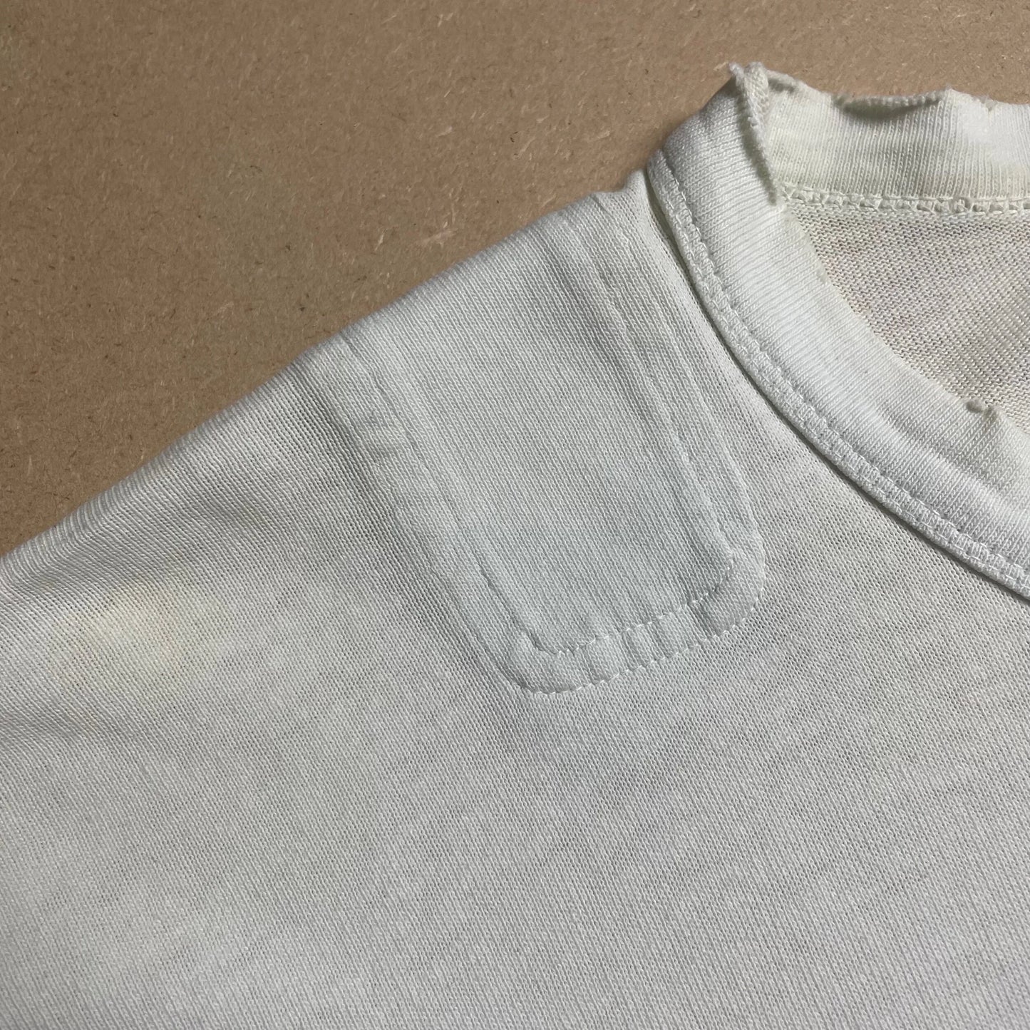 S/S 1989 Marina Rubber Buttonhole Cotton Henley Shirt