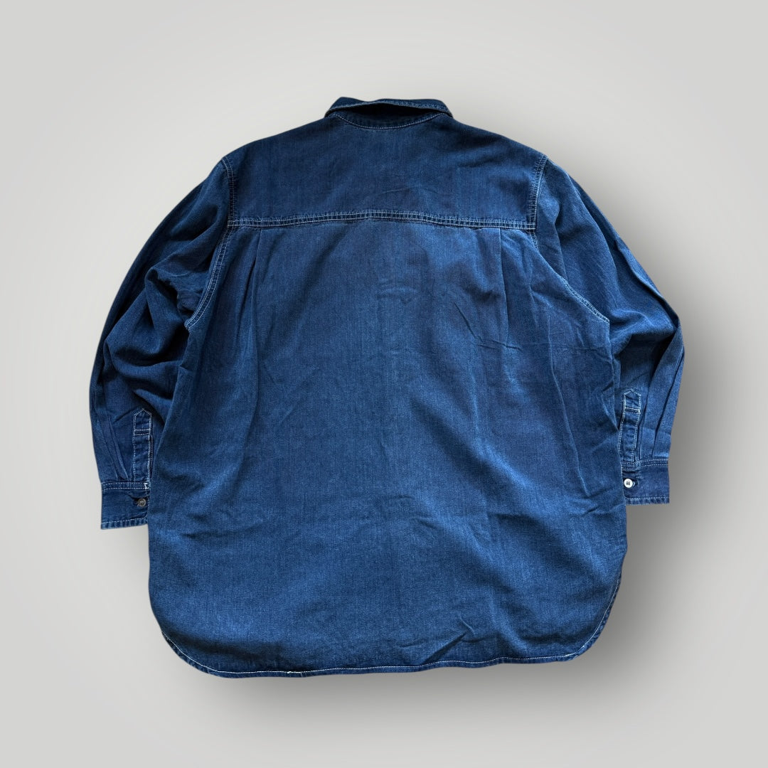 Hai Sporting Gear by Issey Miyake Denim Overshirt M | Default Title, White
