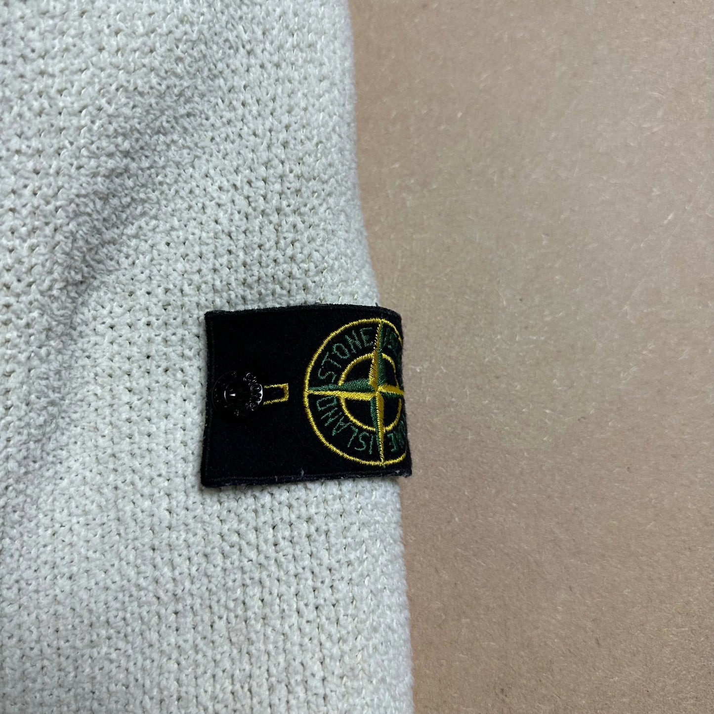 A/W 1999 Polar White President Knit Dual Layer Jacket