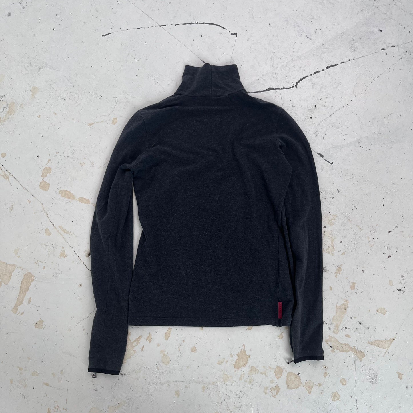 2000s prada sport turtleneck long sleeve | Gray, Gray