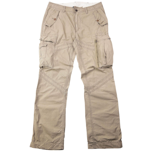Vintage 90s Polo Ralph Lauren Cargo Trousers Size W35 | W35, Beige