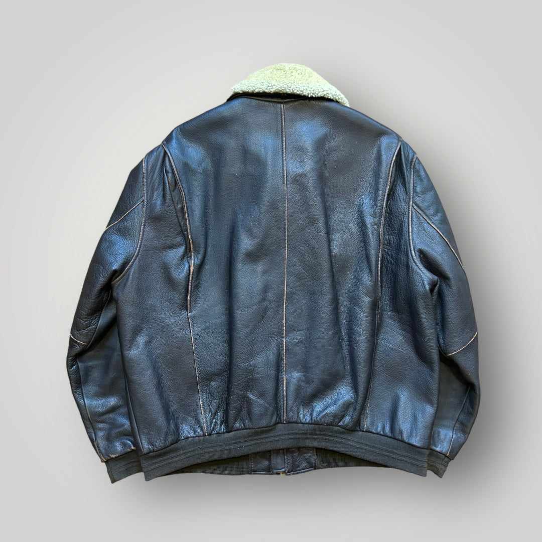 Brooks Brothers Leather Flight Jacket XL | Default Title, Brown