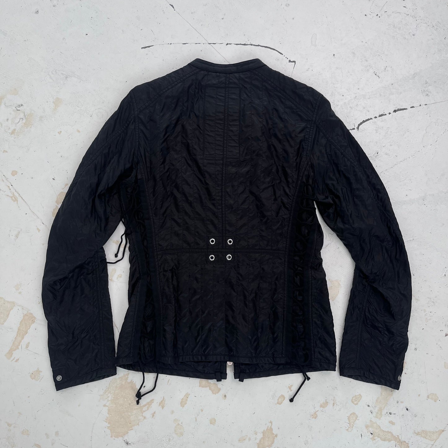 2000s prada sport moto jacket | Black, Black
