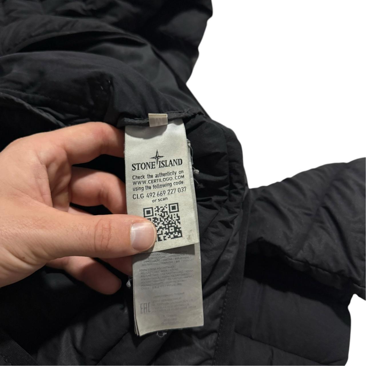 Stone Island Loom Woven Down Jacket | Medium, Black