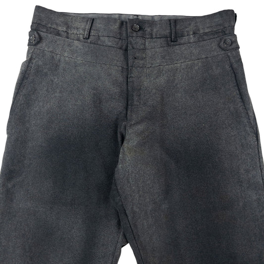 Vintage 2000s Comme Des Garçons HOMME Plus Double Waist Trousers Size W31 | W31, Grey