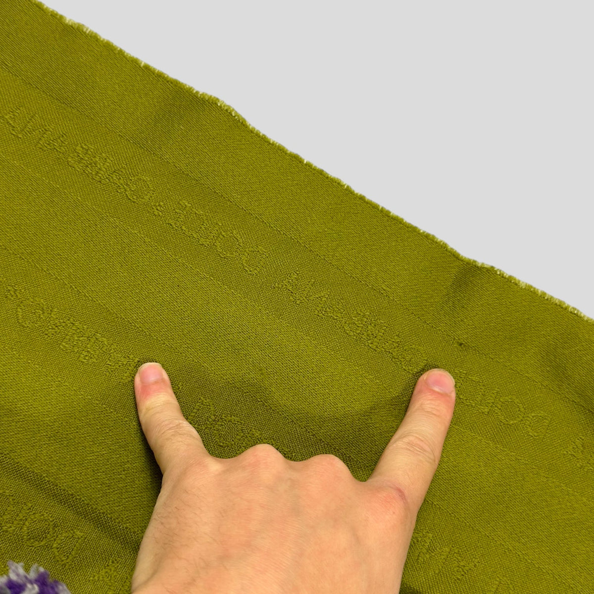 D&G 90’s Monogram Wool Scarf | O/S, Green
