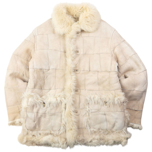 Vintage 90s Hai Sporting Gear By Issey Miyake Fur Lined Suede Jacket Size XL | XL, Beige