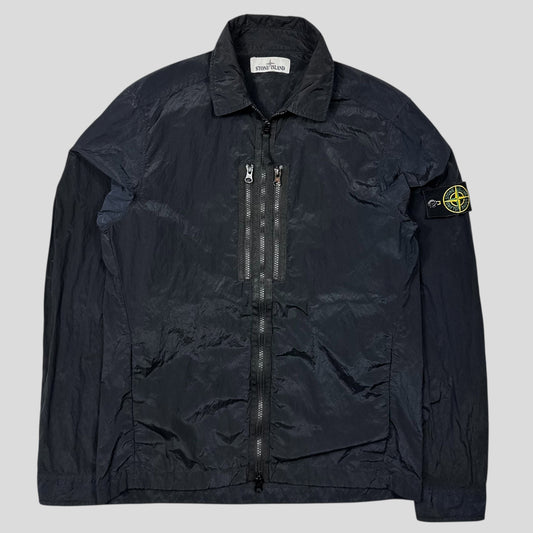 Stone Island Black Nylon Metal Overshirt Pocket Jacket - S