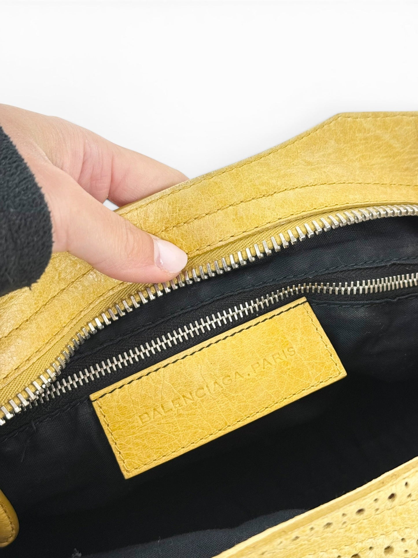 2010 Balenciaga Giant City Punching Hole 2Way Handbag | O/S, Silver