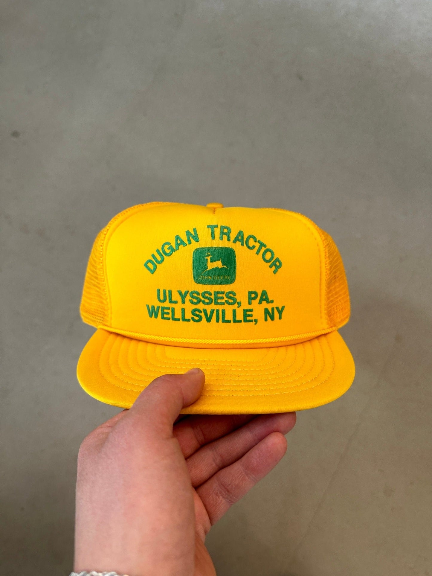 Dugan John Deere Tractor Trucker | O/S, Yellow