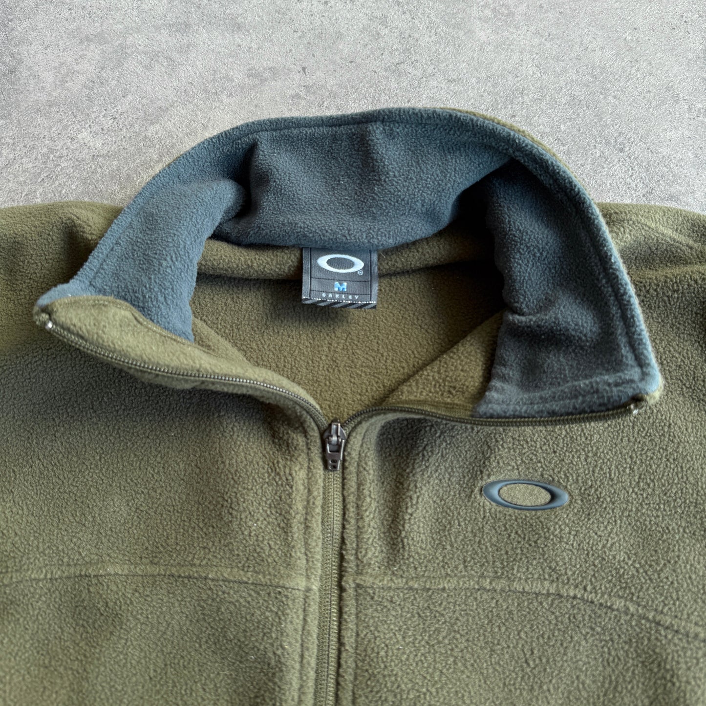 Oakley 2000s two tone fleece vest jacket (M)