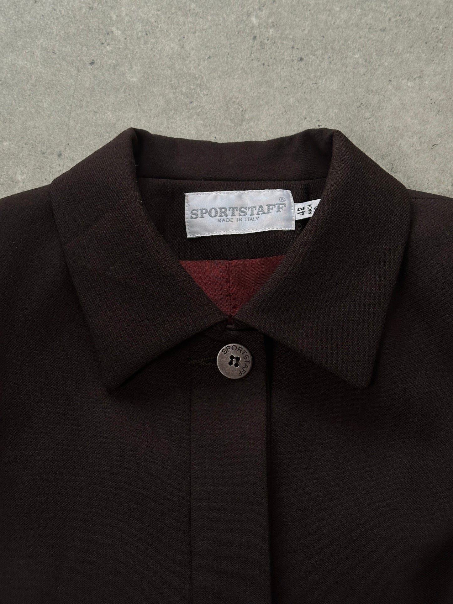 Sportstaff 1990s Minimal Tailored Coat - XS/S