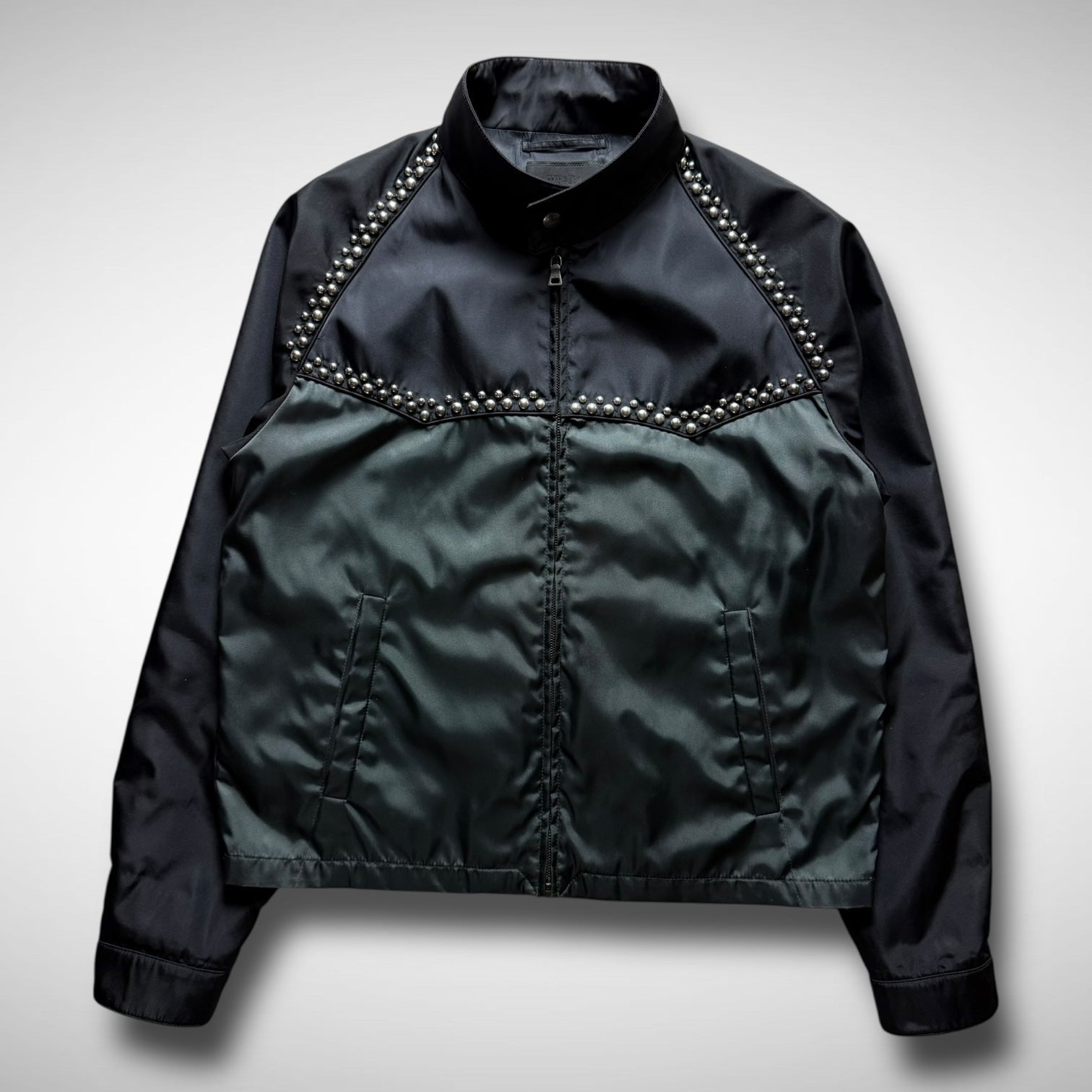 ジャケット・アウター PRADA 2012ss studs blouson jacket 48 PRADA 2012ss studs blouson jacket 48