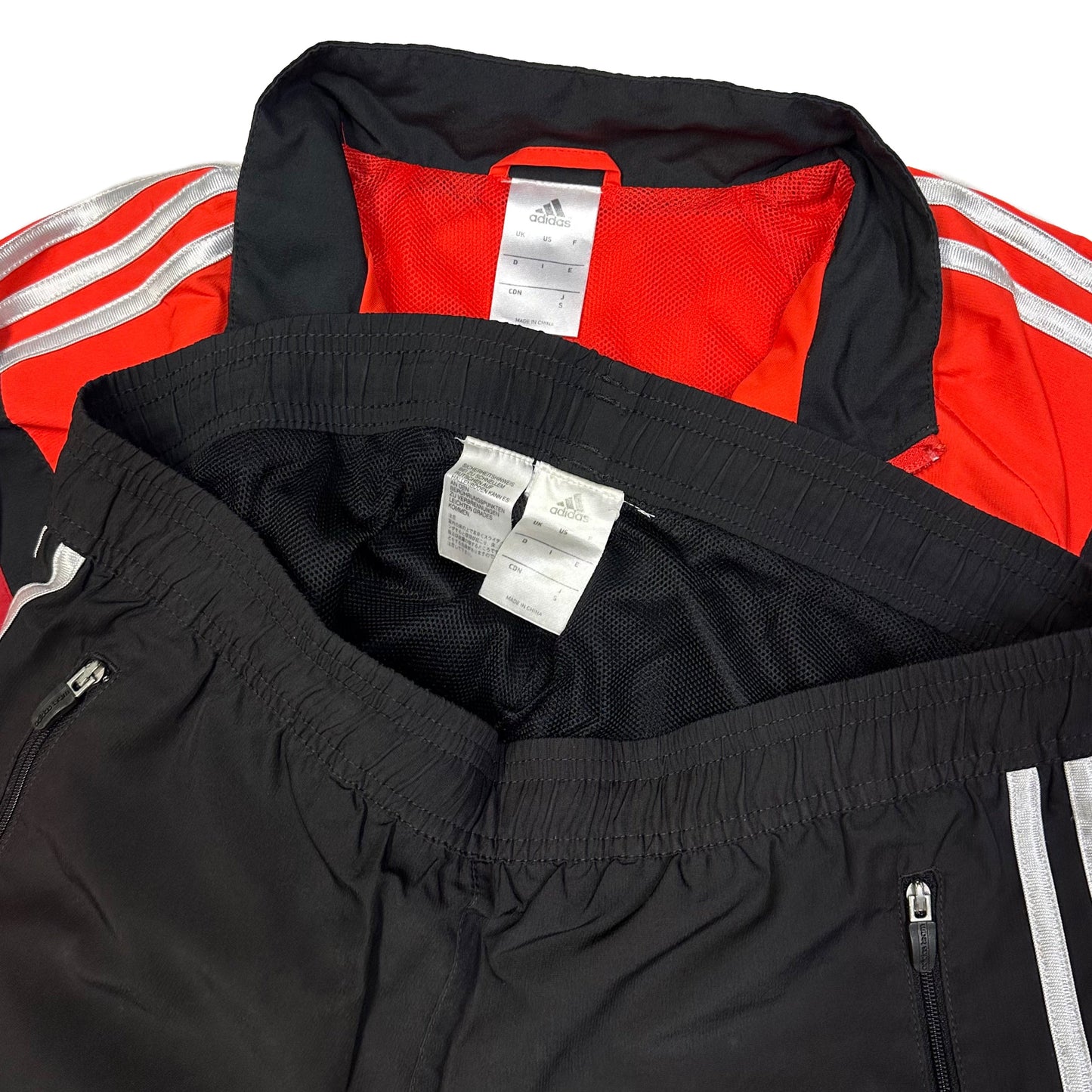 Adidas Germany 2013/14 Tracksuit In Red & Black ( S )
