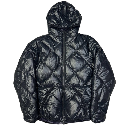 Camp 7 Diamond Stitch Puffer Jacket In Black (M)