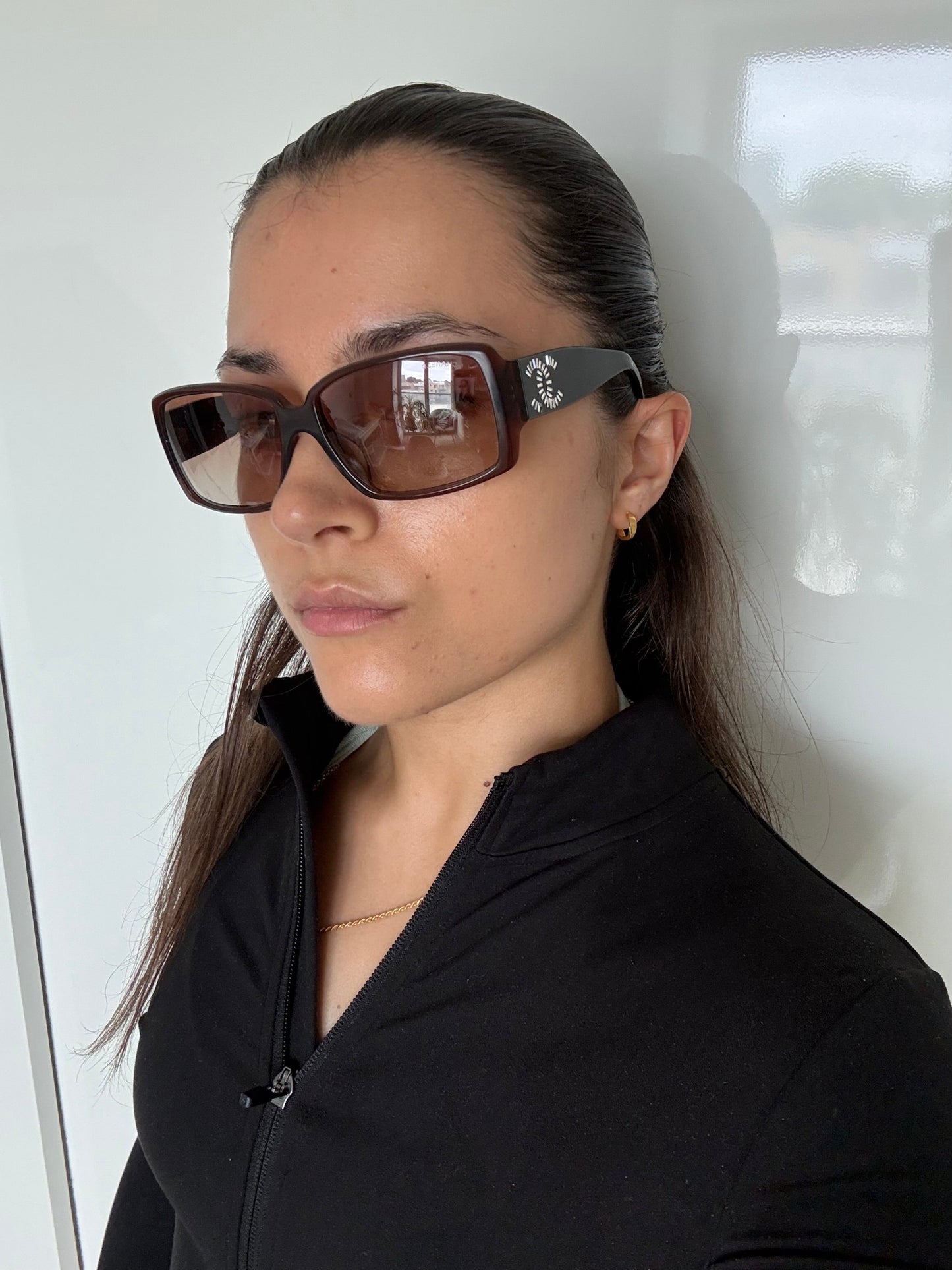 2000s Chanel CC Sunglasses | O/S, Brown