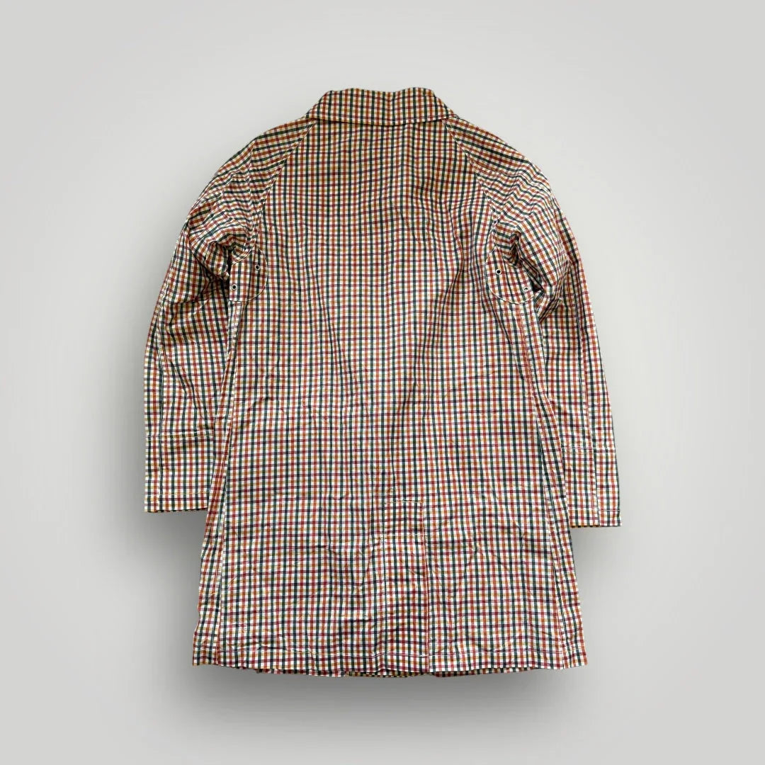 Nigel Cabourn 100% Bees Wax Cotton Fireman's Clasped Trench Coat 48 BNWT