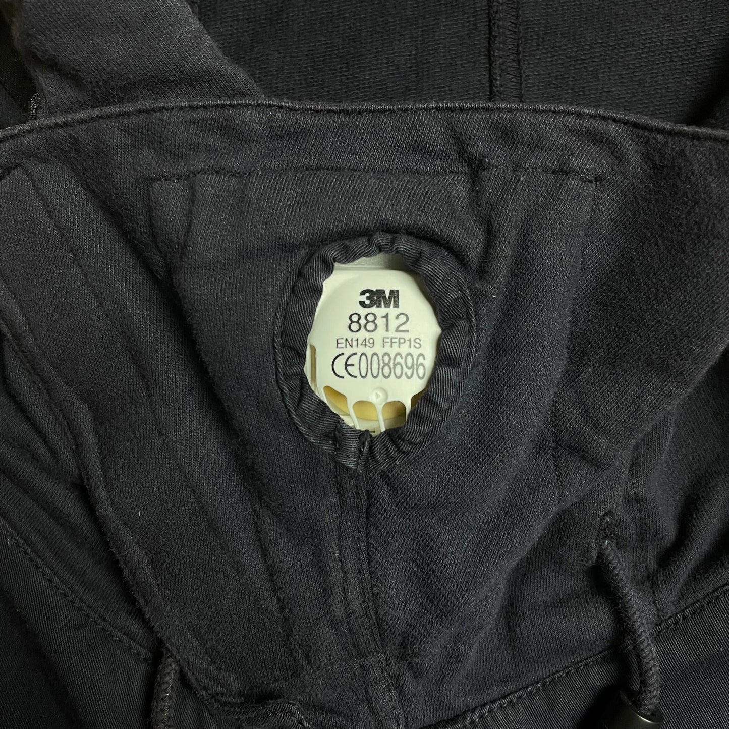 90s Massimo Osti Production Navy Built In 3M Smog Mask Hooded Jacket