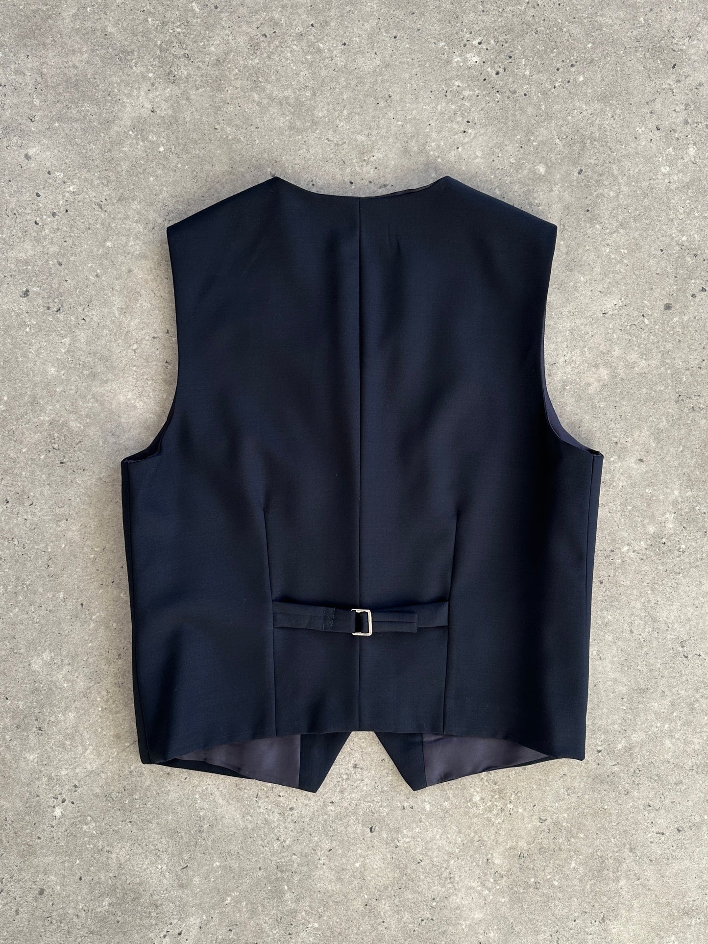 Vintage Wool Tailored Waistcoat - M