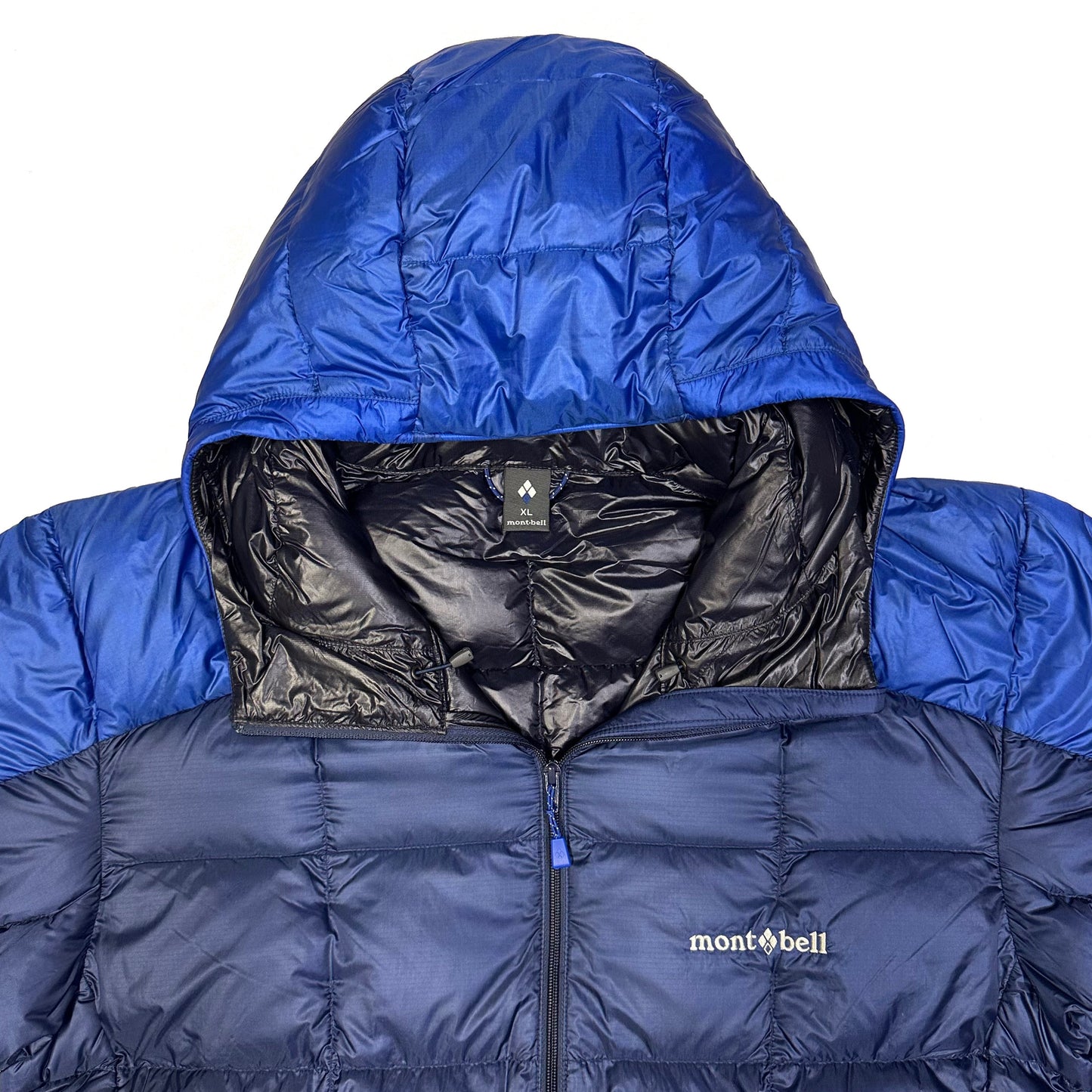 Montbell Superior Down Parka Puffer Jacket In Navy & Blue ( XL )