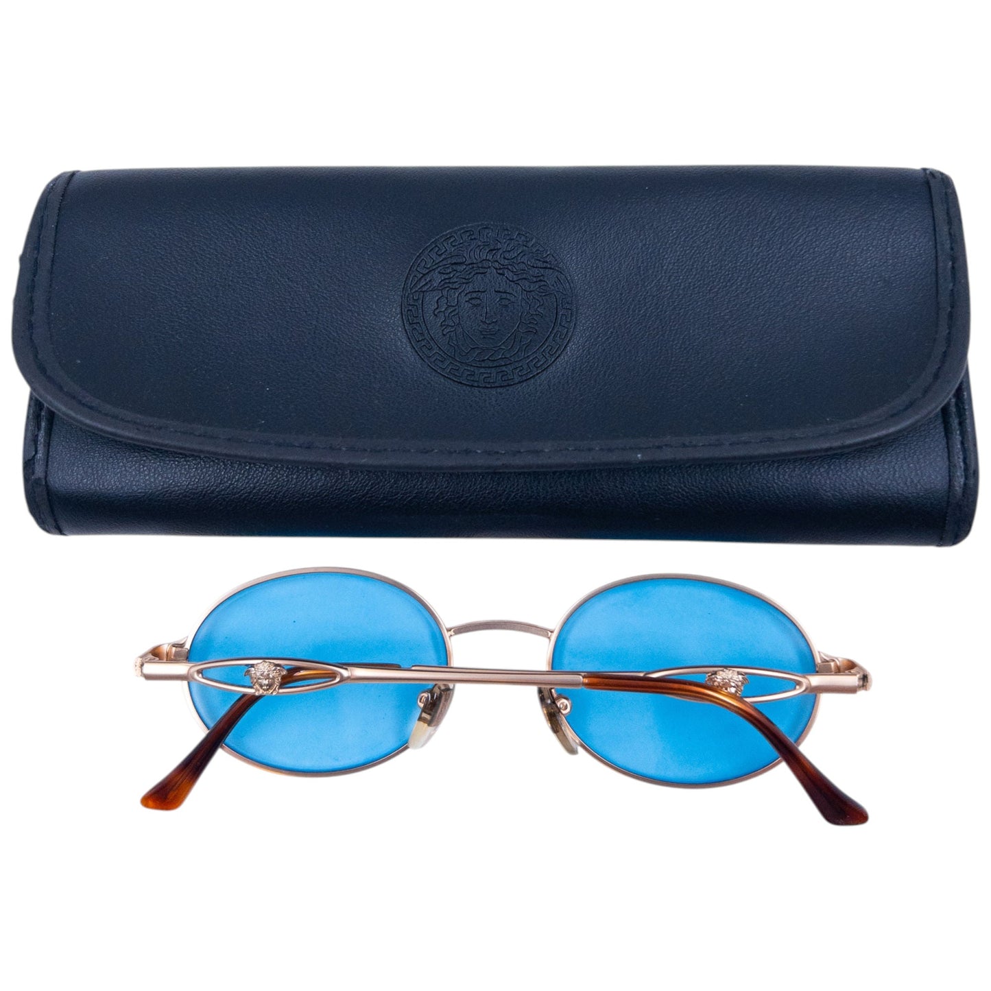 Vintage 90s Gianni Versace Sunglasses | O/S, Blue