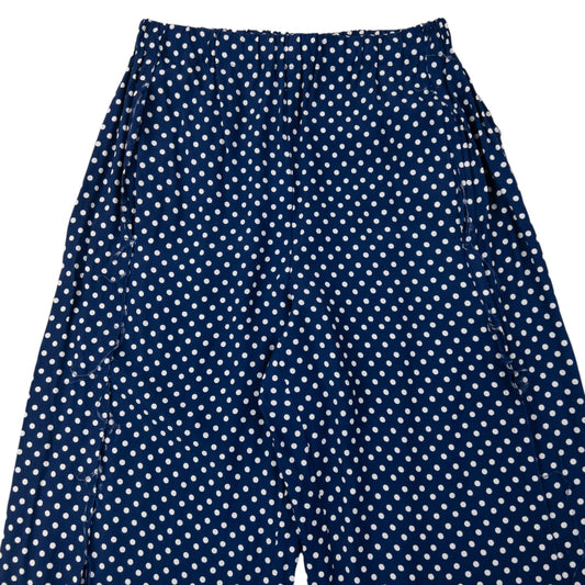 Vintage 2005 Comme Des Garçons Tricot Polka Dot Trousers Womens Size L | Large, Navy