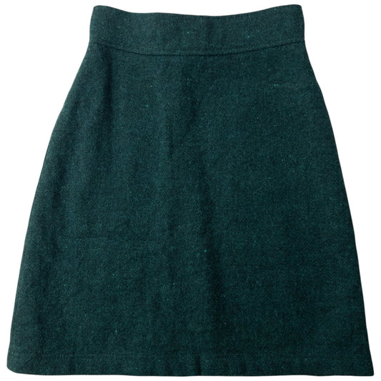 Vintage 2000s Miu Miu Wool Skirt Womens Size W24 | W24, Green