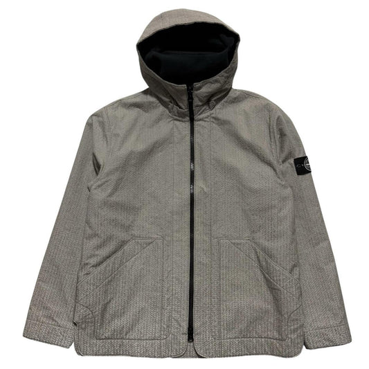 Stone Island Needle Punched Reflective Jacket | XL, Reflective Grey