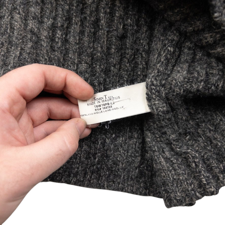 Vintage Armani Jeans Q Zip Wool Jumper Size S