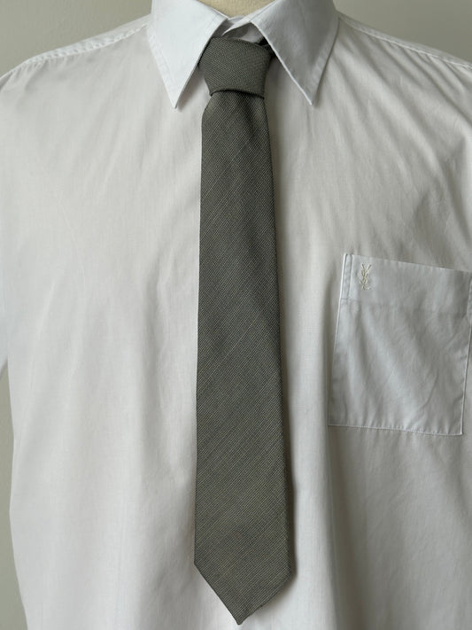 British Vintage 1980s Wool Textured Tie