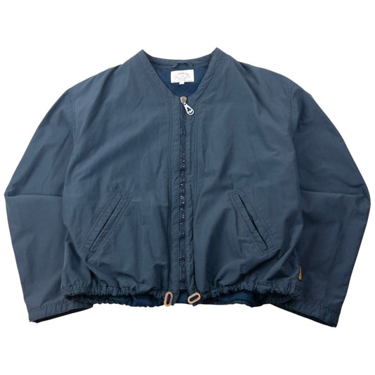 Vintage 1993 Armani Jeans Cropped Zip Up Bomber Jacket Size L | Large, Navy