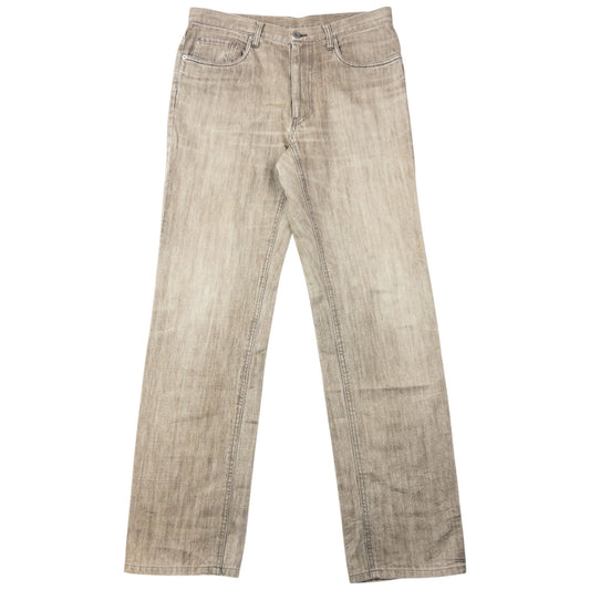 Vintage 90s Yohji Yamamoto A.A.R Denim Jeans Size W31 | W31, Beige