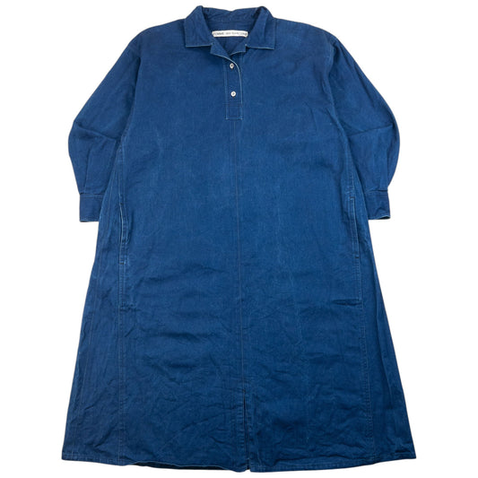Vintage Comme Des Garçons Denim Shirt Dress Womens Size XL | XL, Blue