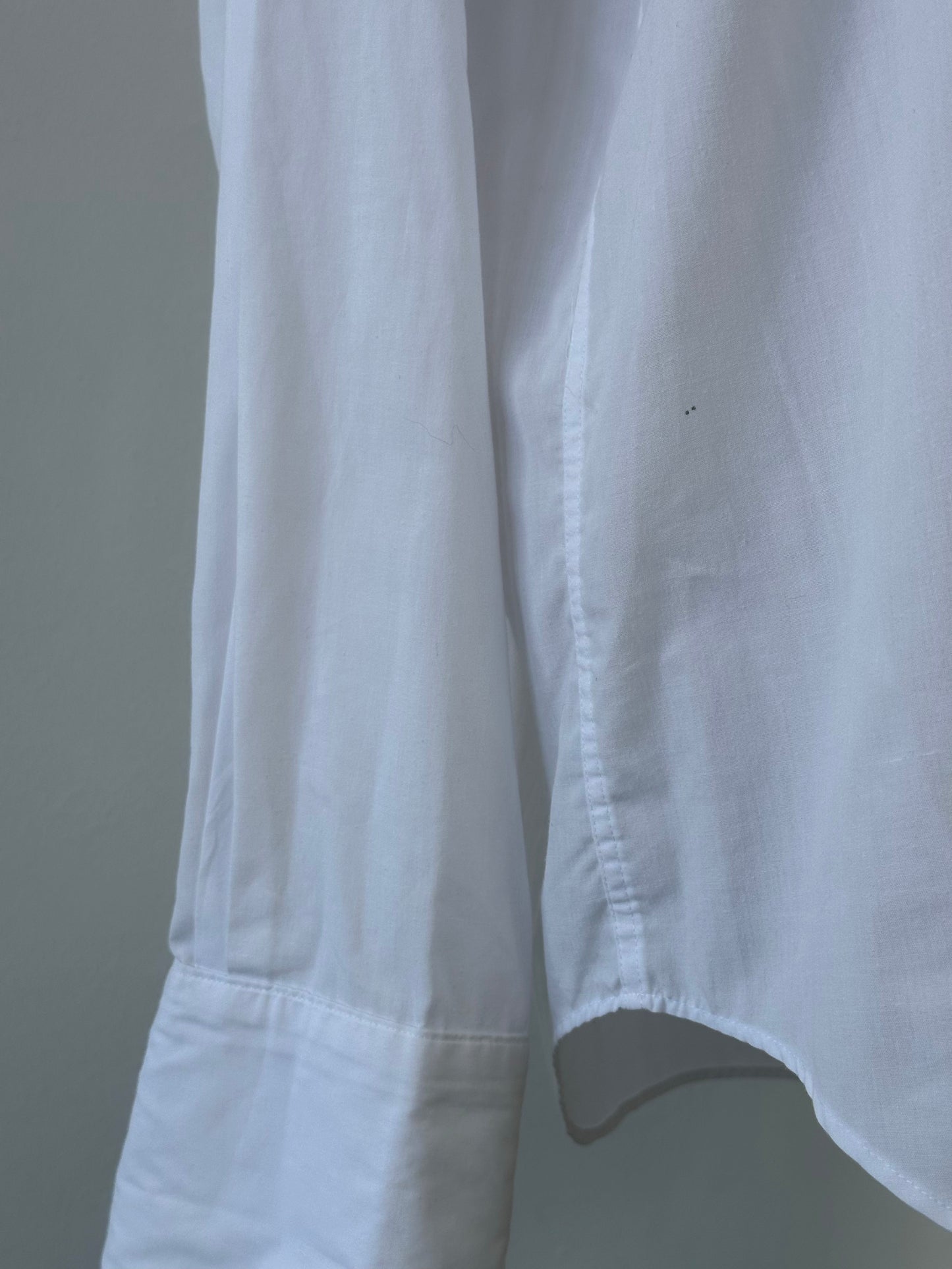 Yves Saint Laurent 1990s Cotton Tuxedo Dress Shirt - M